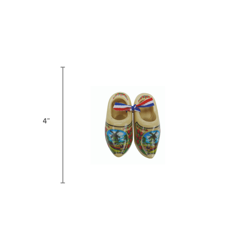 Decorative Dutch Shoe Landscape Design Natural 4"