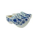 Decorative Dutch Shoe Clogs w/ Windmill Blue & White Design-7"
