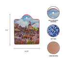 Windmill Landscape Wall: Trivet