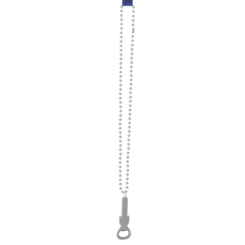 White Oktoberfest Themed Party Beads With Bottle Opener - ScandinavianGiftOutlet