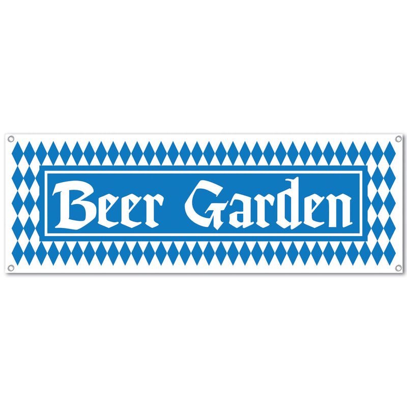 Oktoberfest Beer Garden Sign Banner Party Accessory 5' x 21" - ScandinavianGiftOutlet