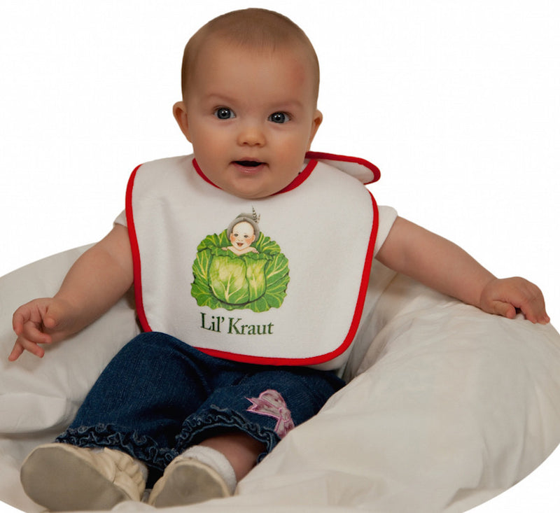 German Gift Idea Baby Bib: Lil' Kraut - ScandinavianGiftOutlet