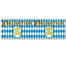Flame Resistant Metallic Oktoberfest Fringe Banner, 14 by 4-Feet - ScandinavianGiftOutlet
