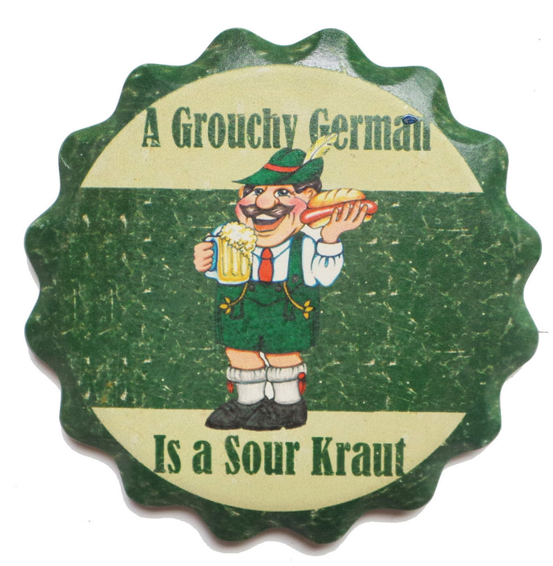 Ceramic Coaster Gift Sets- Grouchy German - ScandinavianGiftOutlet