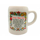 German Coffee Mug with German Haus Rules