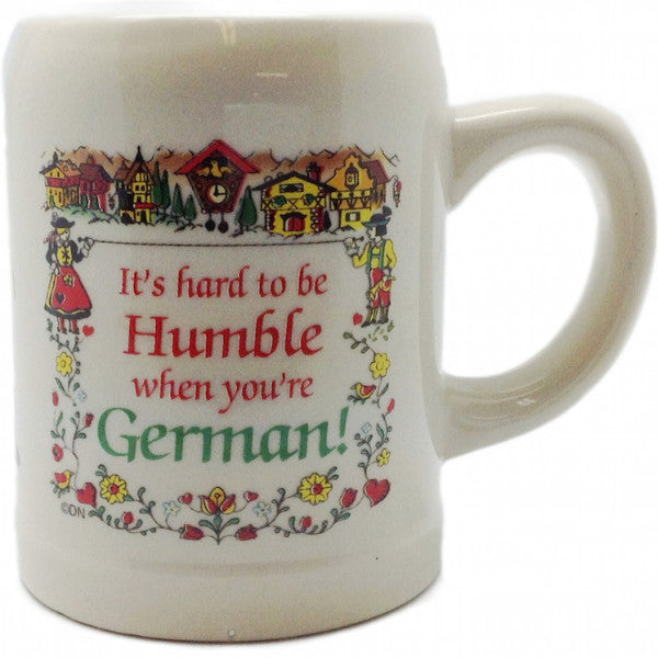 German Coffee Mug: "Hard To Be Humble German" - ScandinavianGiftOutlet