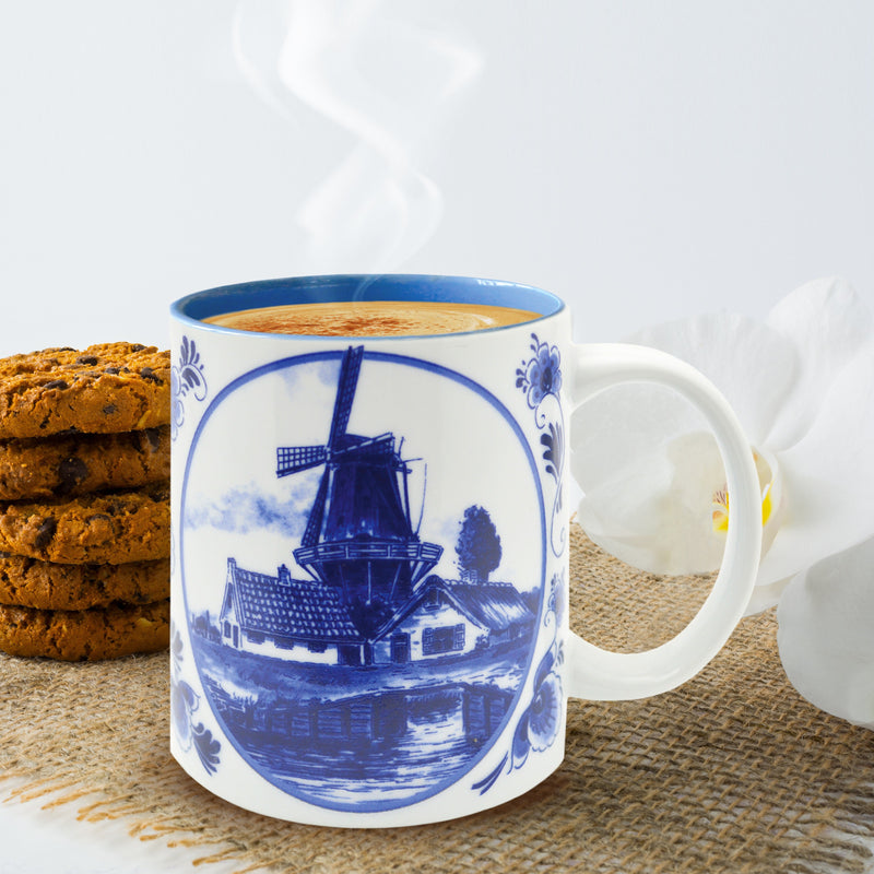 Dutch Gift Delft Windmill Coffee Cup