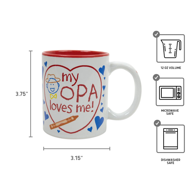 "My Opa Loves Me" Opa Gift Idea Coffee Mug