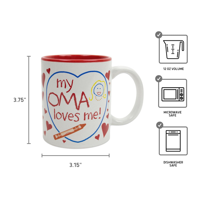 "My Oma Loves Me" Oma Gift Idea Coffee Mug