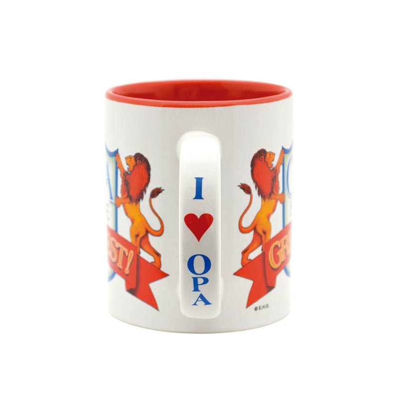 "Opa is the Greatest Gifts" / Color Ceramic Coffee Mug