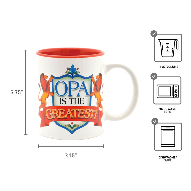 "Opa is the Greatest Gifts" / Color Ceramic Coffee Mug