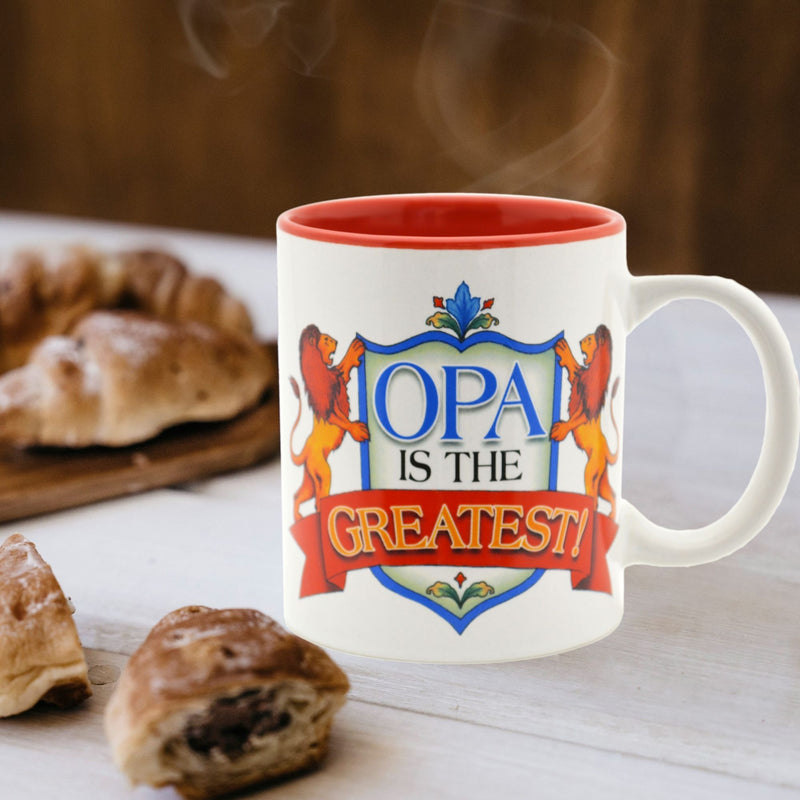"Opa is the Greatest Gifts" / Color Ceramic Coffee Mug