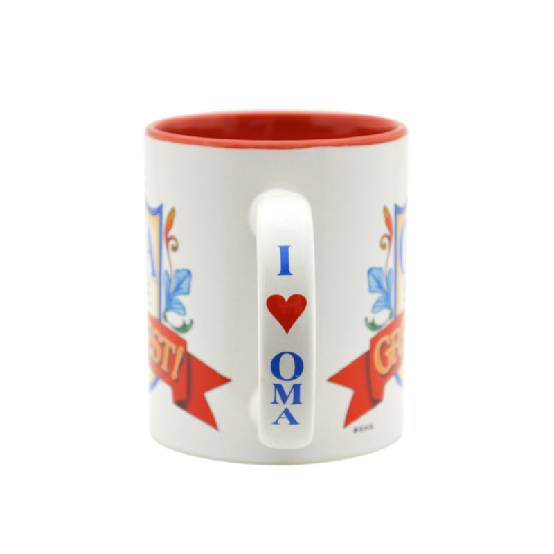 "Oma is the Greatest" / Color Ceramic Coffee Mug - ScandinavianGiftOutlet