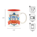 "Oma is the Greatest" / Color Ceramic Coffee Mug
