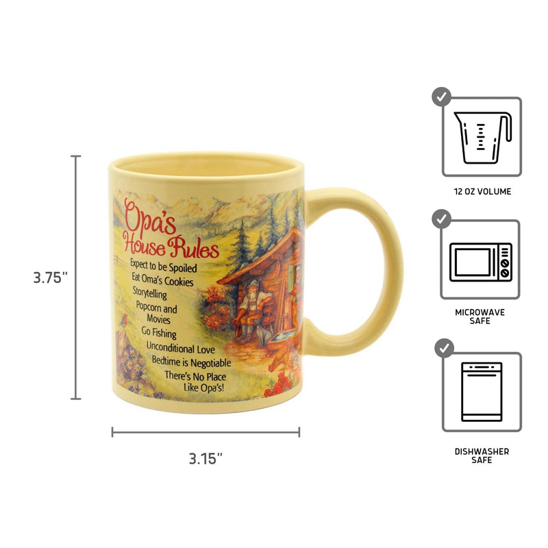 "Opa's House Rules" Coffee Mug