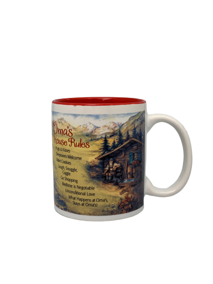 "Oma's House Rules" Coffee Mug - ScandinavianGiftOutlet