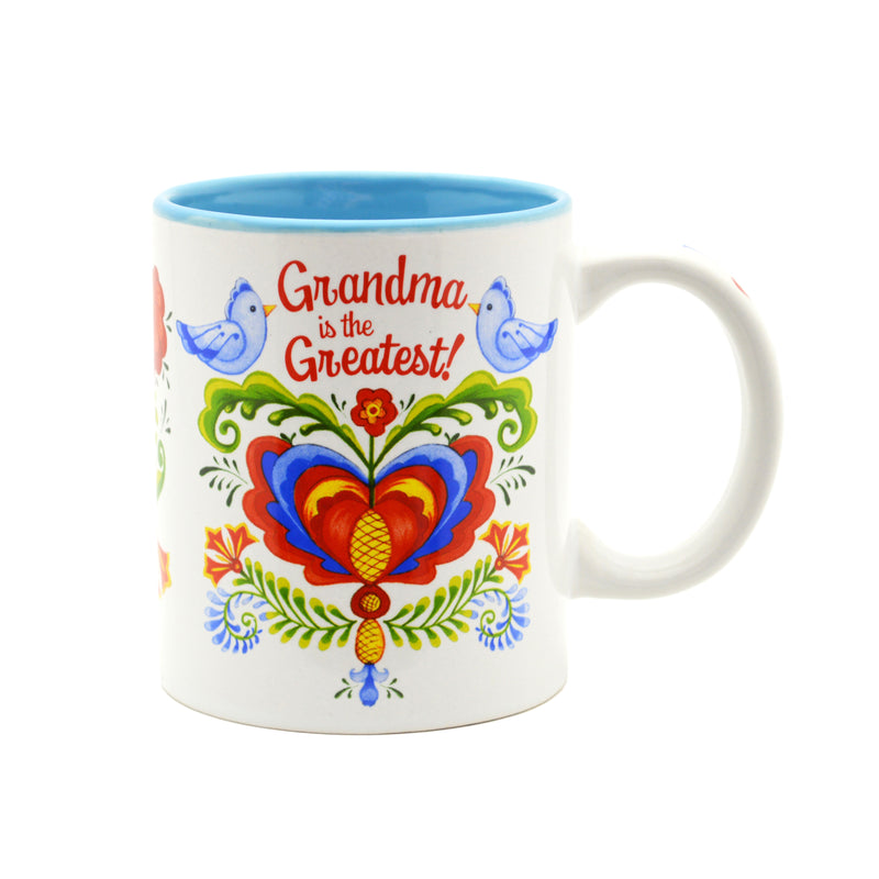 "Grandma is the Greatest" / Bird Design Coffee Mug - ScandinavianGiftOutlet