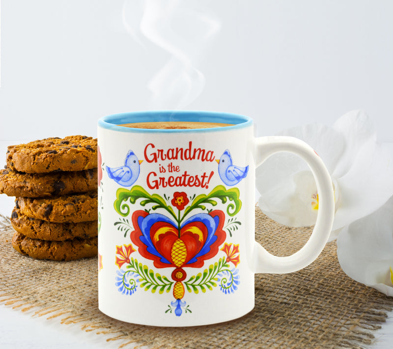 "Grandma is the Greatest" / Bird Design Coffee Mug