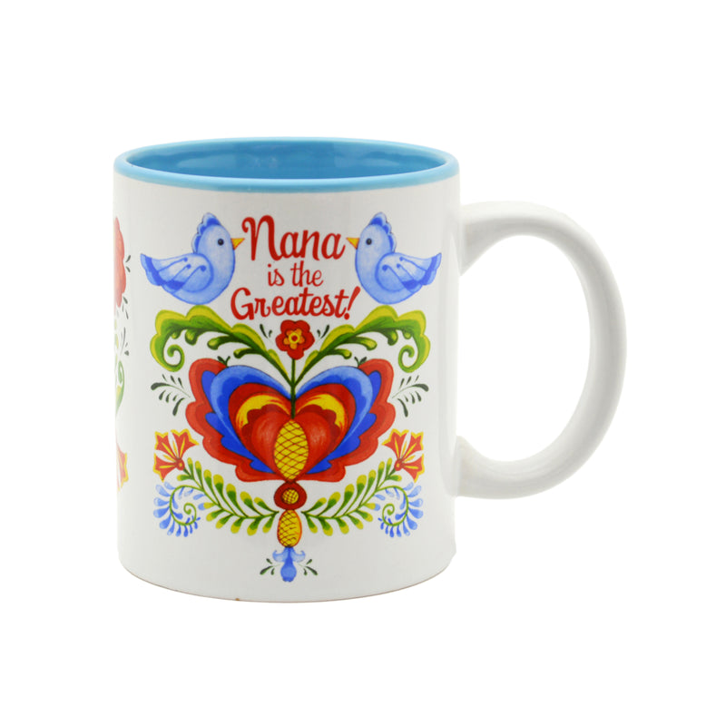 "Nana is the Greatest" / Bird Design Coffee Mug - ScandinavianGiftOutlet
