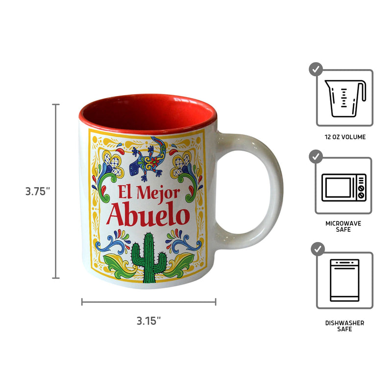 Ceramic Abuelo Gift Idea Coffee Mug "El Mejor Abuelo"