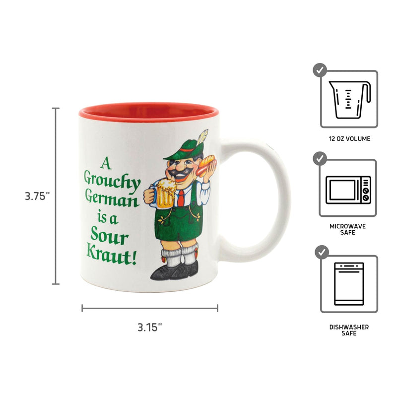 "A Grouchy German is a Sour Kraut" Coffee Mug