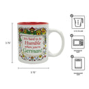 German Gift Coffee Mug "Humble German"