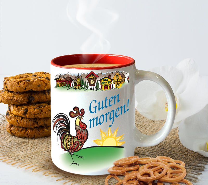 German Gift Coffee Mug "Guten morgen"