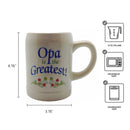 Opa Gifts German Coffee Cup: "Opa is the Greatest"
