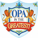Ceramic Decoration Shield: Opa