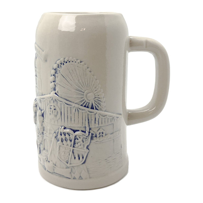 Collectible Oktoberfest Beerwagon Engraved Stoneware Stein 