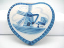 Blue & White Ring Box Embossed Windmill Design - ScandinavianGiftOutlet