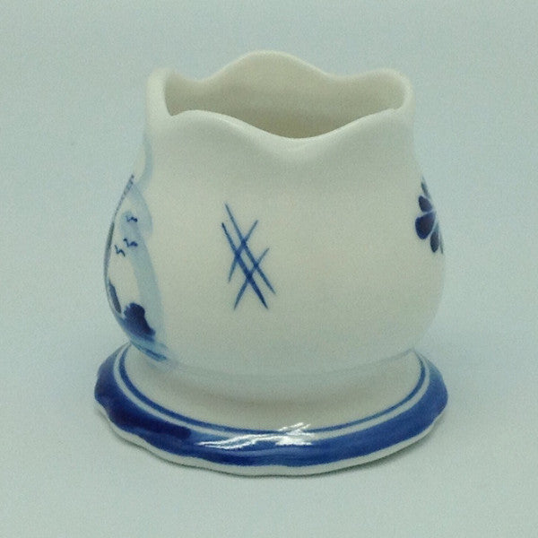 Blue Votive Candles with Tulip Design - ScandinavianGiftOutlet