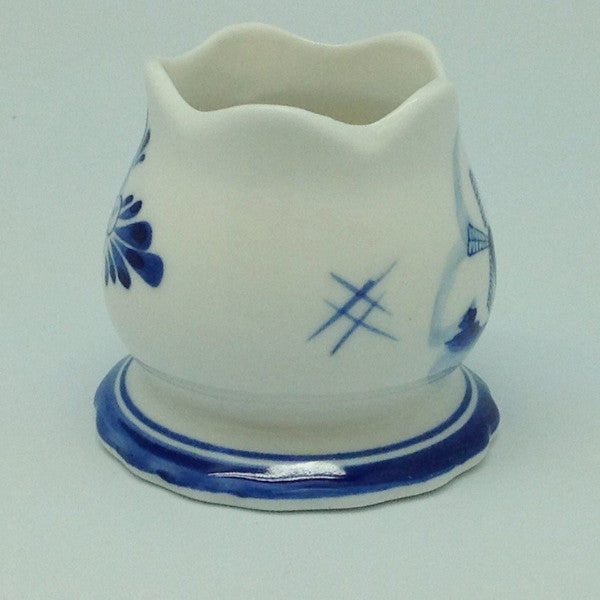 Blue Votive Candles with Tulip Design - ScandinavianGiftOutlet