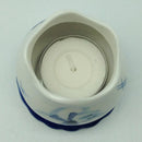 Blue Votive Candles with Tulip Design - ScandinavianGiftOutlet