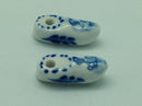 Ceramic Dutch Wooden Shoe Pair for beads - ScandinavianGiftOutlet