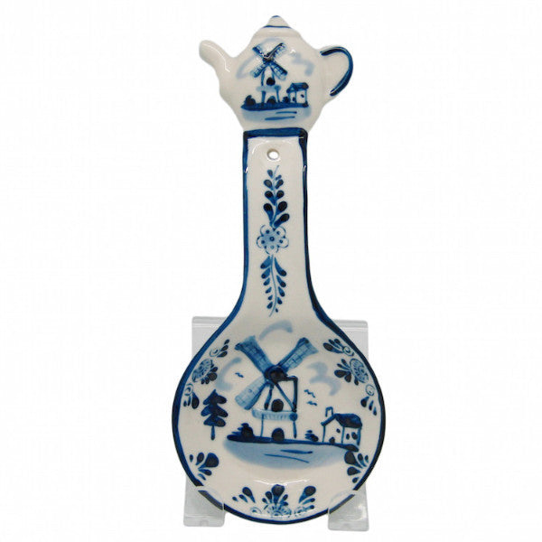 Ceramic Spoon Rests Delft Blue Teapot - ScandinavianGiftOutlet