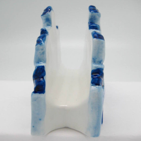 Porcelain Napkin Holder with Tulip - ScandinavianGiftOutlet