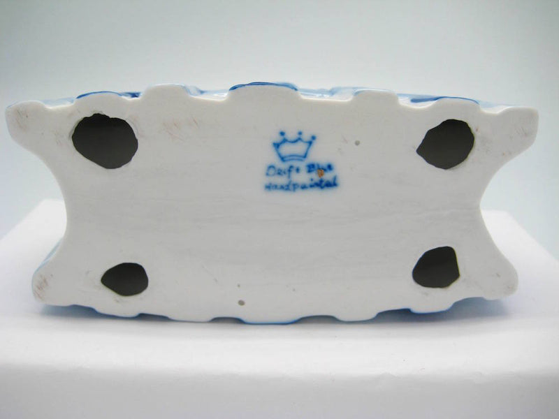 Porcelain Napkin Holder with Tulip - ScandinavianGiftOutlet
