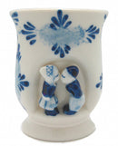 Ceramic delft small kissing couple vase or cup - ScandinavianGiftOutlet