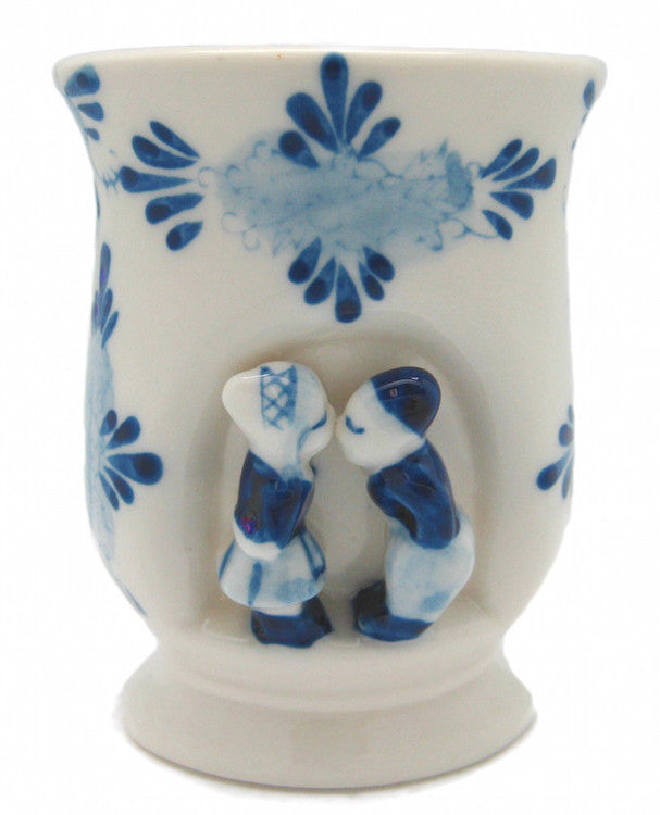 Ceramic delft small kissing couple vase or cup - ScandinavianGiftOutlet