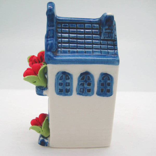 Ceramic Miniature House with Tulips - ScandinavianGiftOutlet