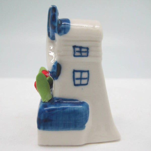 Ceramic Miniature Windmill with Tulips - ScandinavianGiftOutlet