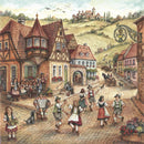 German Village Dancers Ceramic Tile - ScandinavianGiftOutlet