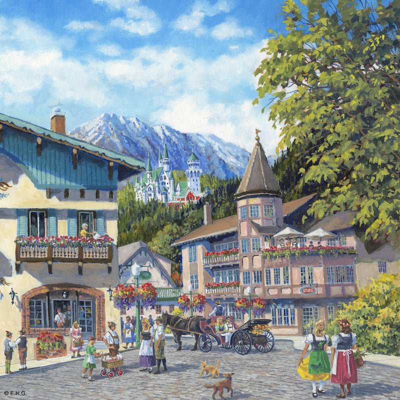 Seasons of Germany Collectors Tile Summer - ScandinavianGiftOutlet