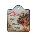 Opa Gift House Rules Ceramic Cheeseboard