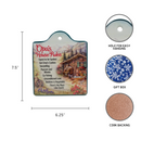 Opa Gift House Rules Ceramic Cheeseboard