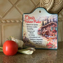 Opa Gift House Rules Ceramic Cheeseboard