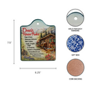 Oma Gifts House Rules Ceramic Cheeseboard