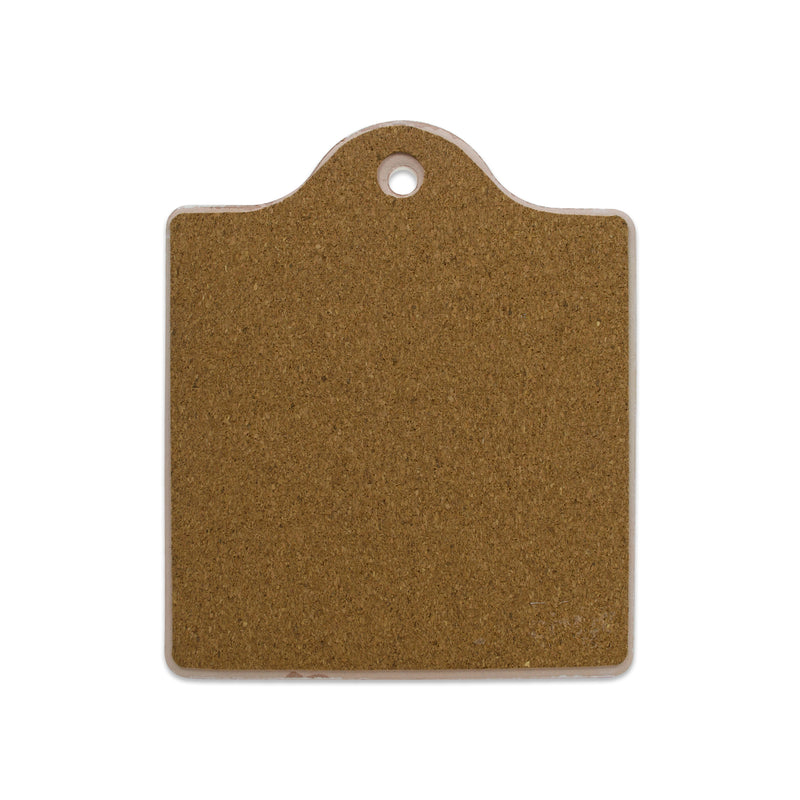 Ceramic Cheeseboard w/ Cork Backing: Haus