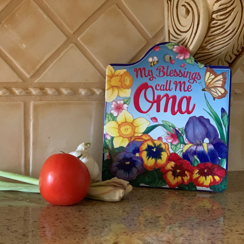 Ceramic Cheeseboard: Oma's Blessings Gift